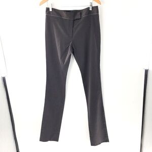 Peter Som Womens Pants Long Brown Cotton Blend Dress Trousers Sz 6